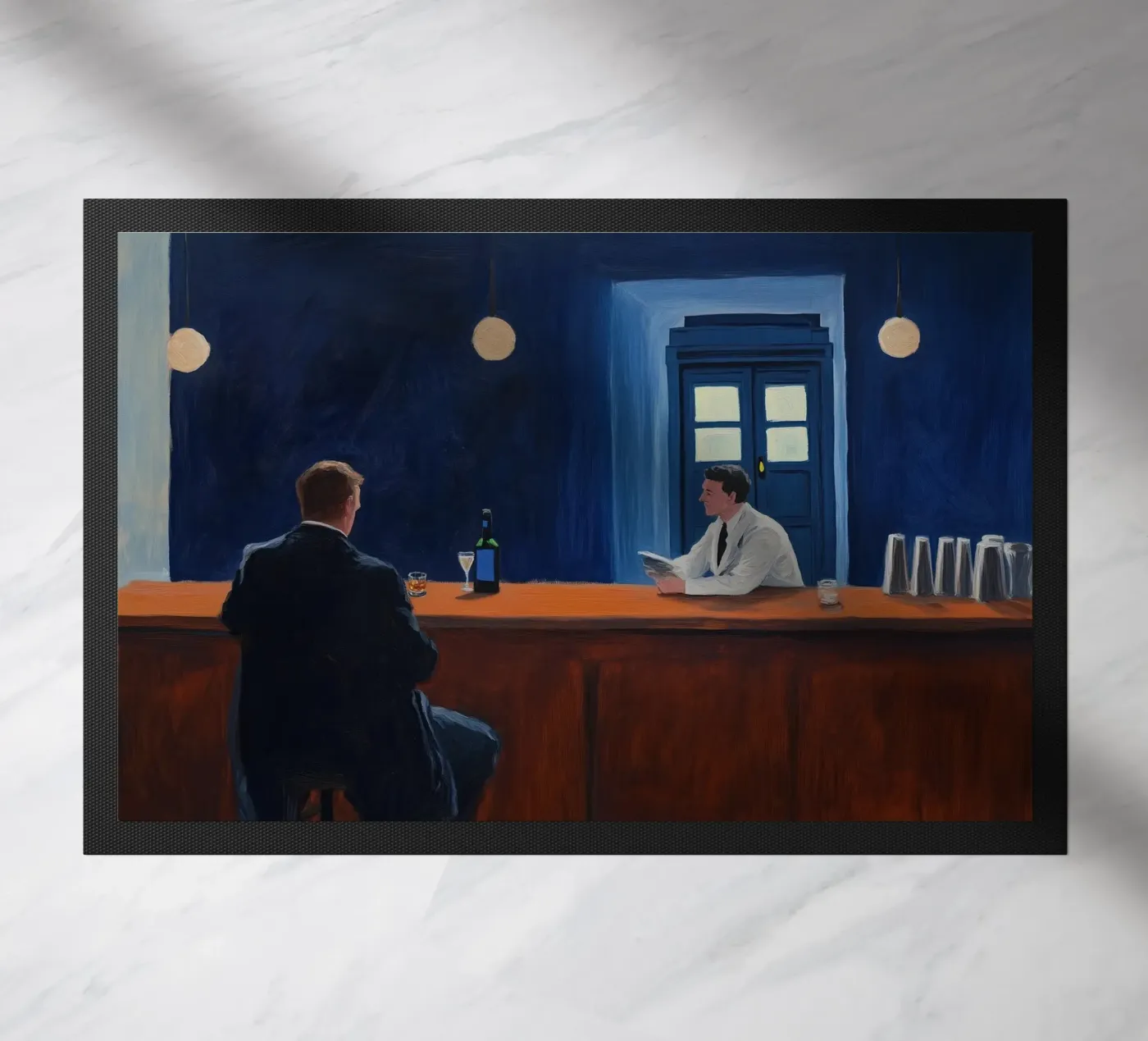 Empty Bar doormat by Art Center