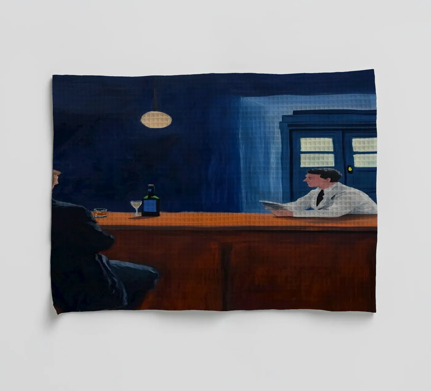Empty Bar tea towel by Art Center