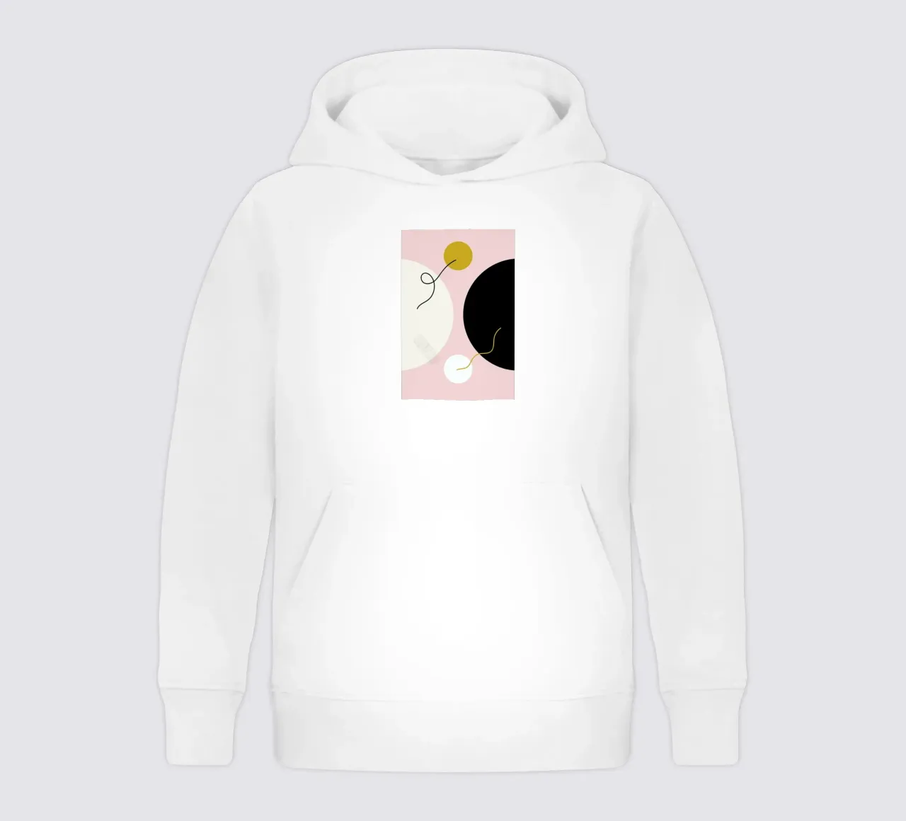 Graphic Art V kids hoodie by Linda Gobeta