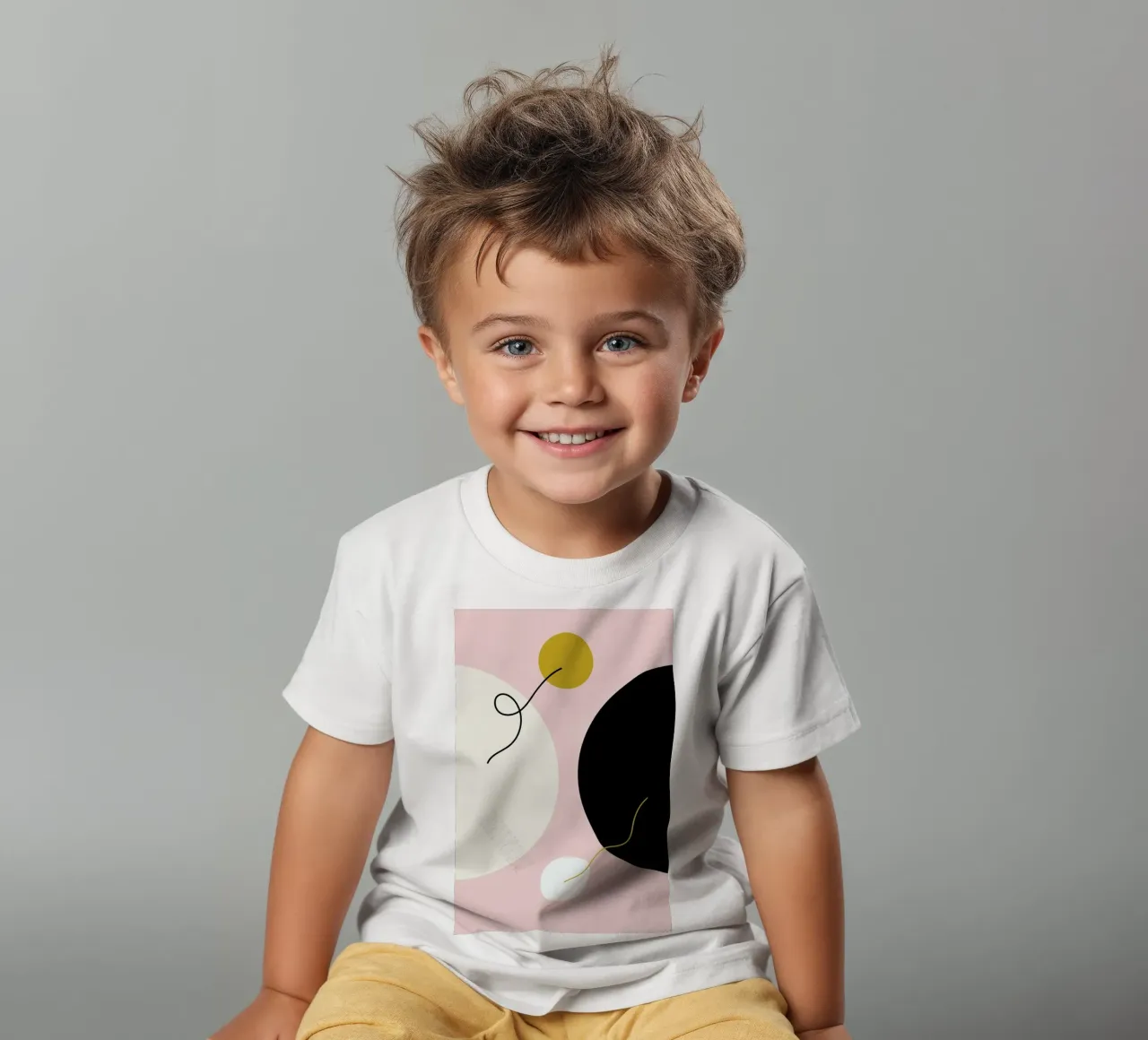 Graphic Art V kids t-shirt by Linda Gobeta