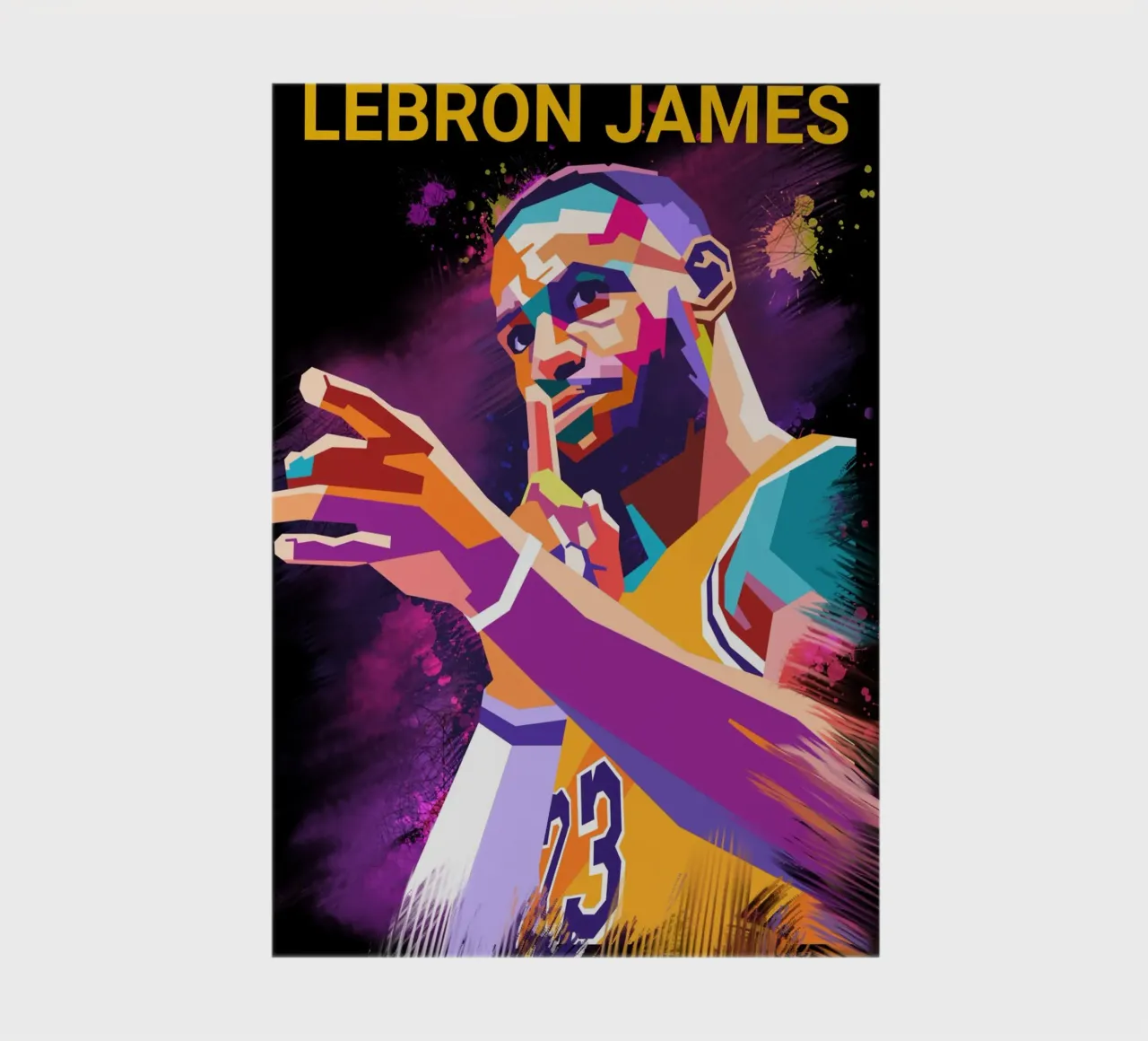 Iconic basketball player Lebron James notebook by Hantamrata