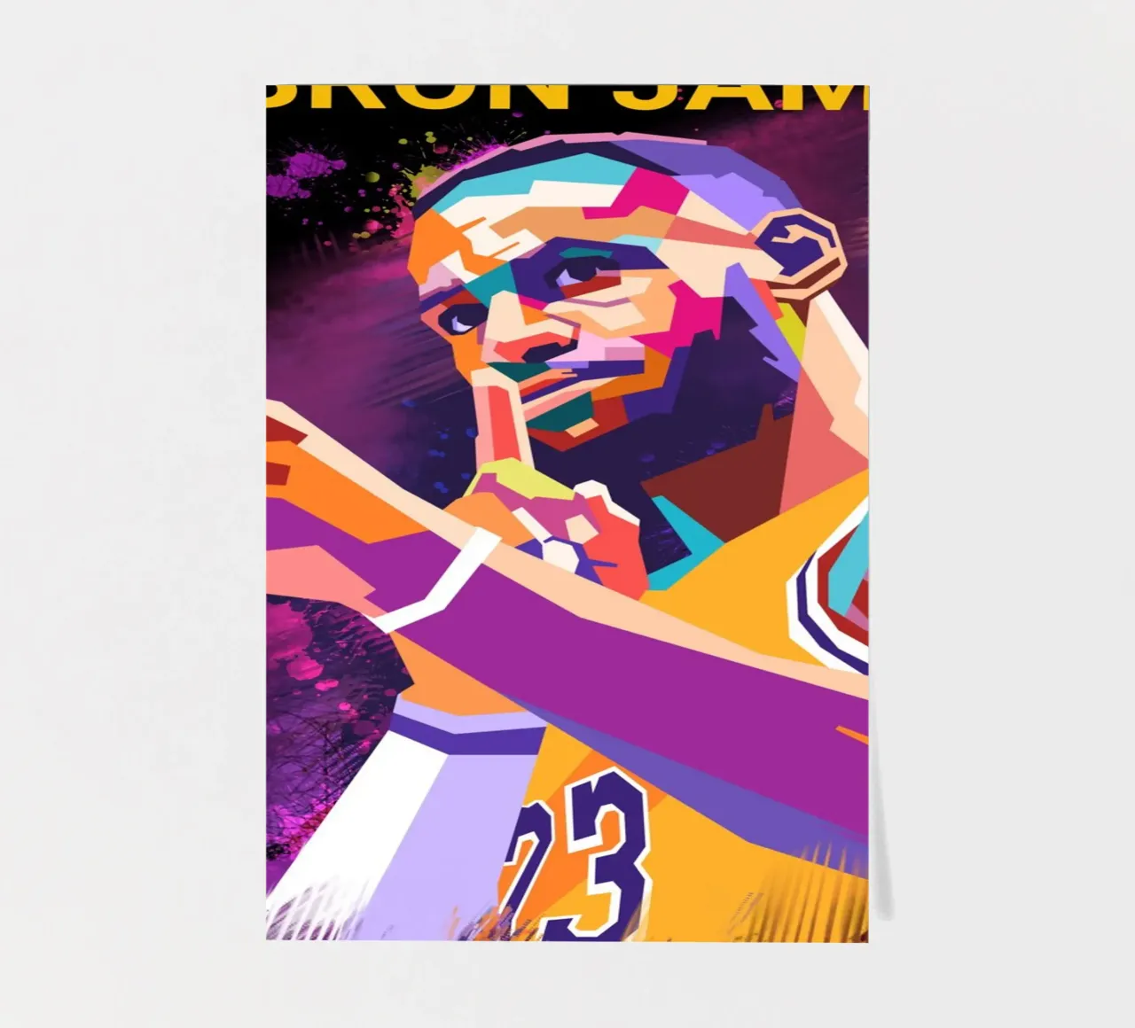 Iconic basketball player Lebron James sticker sheet by Hantamrata