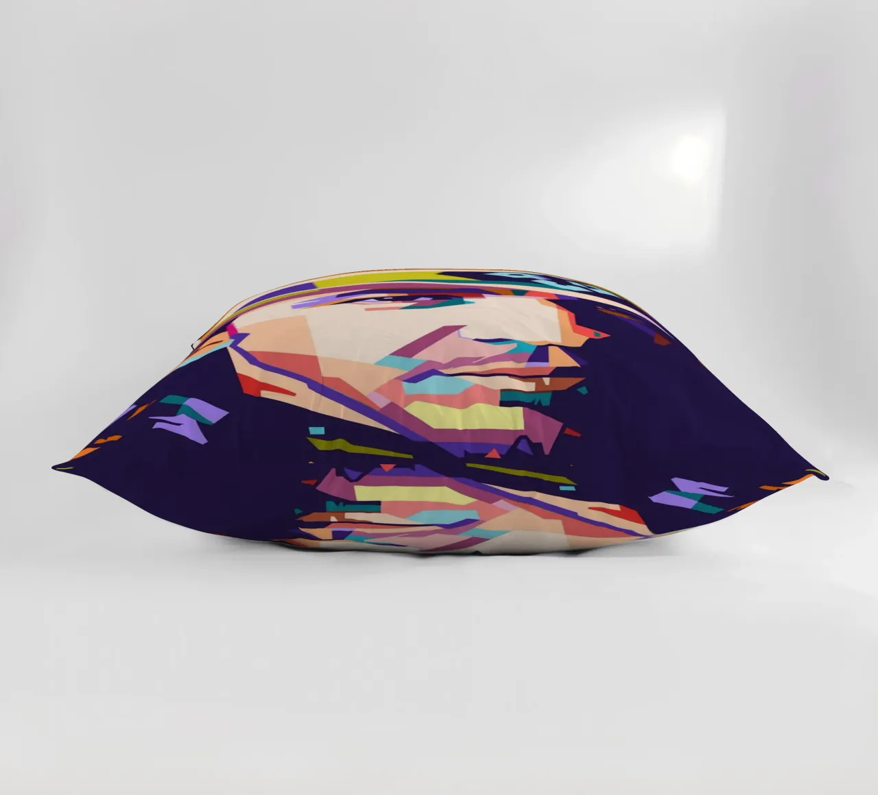 Ritratto pop art di Stevie Ray Vaughan cuscino da Hantamrata