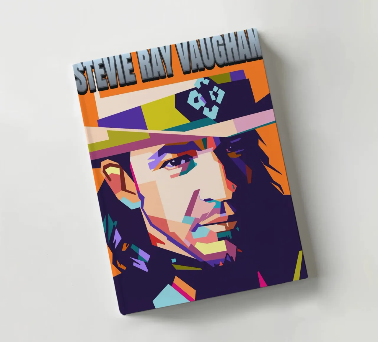 Stevie Ray Vaughan pop art portrait notebook by Hantamrata