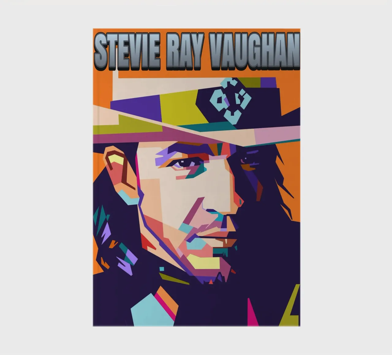 Stevie Ray Vaughan pop art portrait notebook by Hantamrata