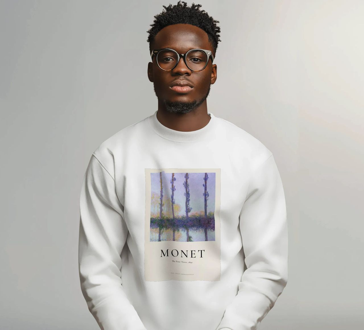 Monet - The Four Trees felpa da ARTOTHEK