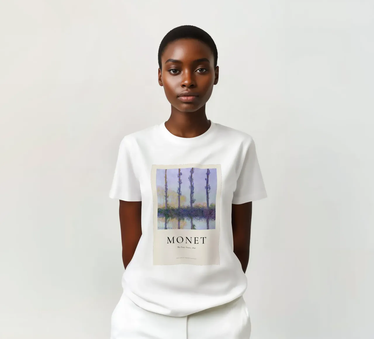 Monet - The Four Trees t-shirt by ARTOTHEK