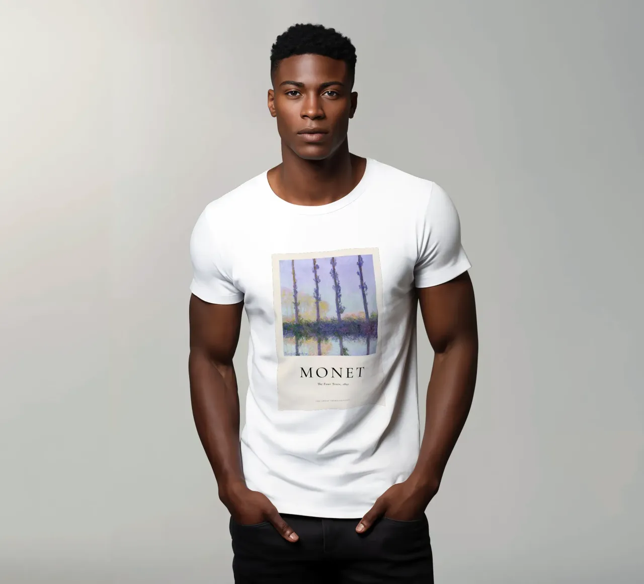 Monet - The Four Trees t-shirt by ARTOTHEK