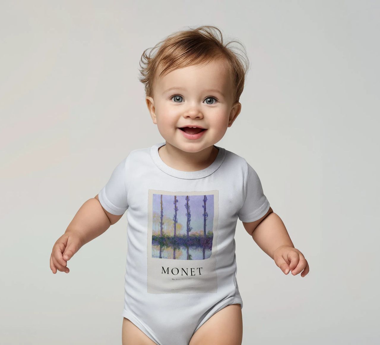 Monet - The Four Trees Kurzarm Babybody von ARTOTHEK