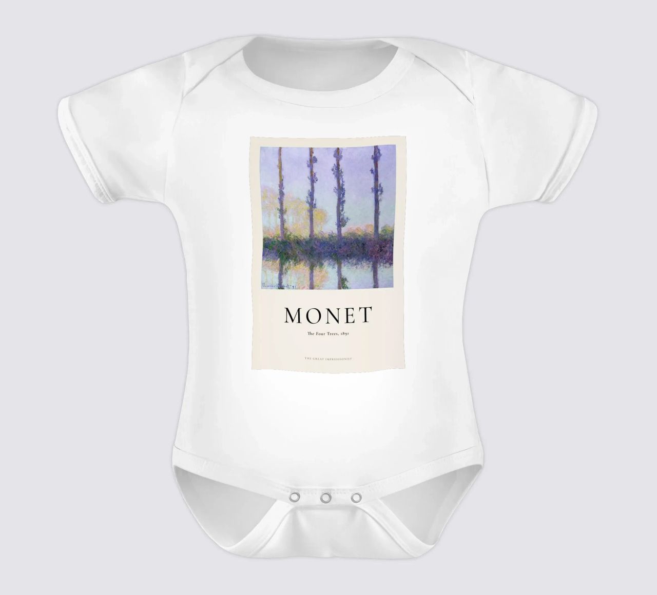 Monet - The Four Trees Kurzarm Babybody von ARTOTHEK