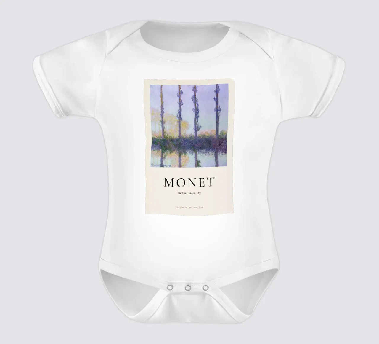 Monet - The Four Trees body neonato maniche corte da ARTOTHEK