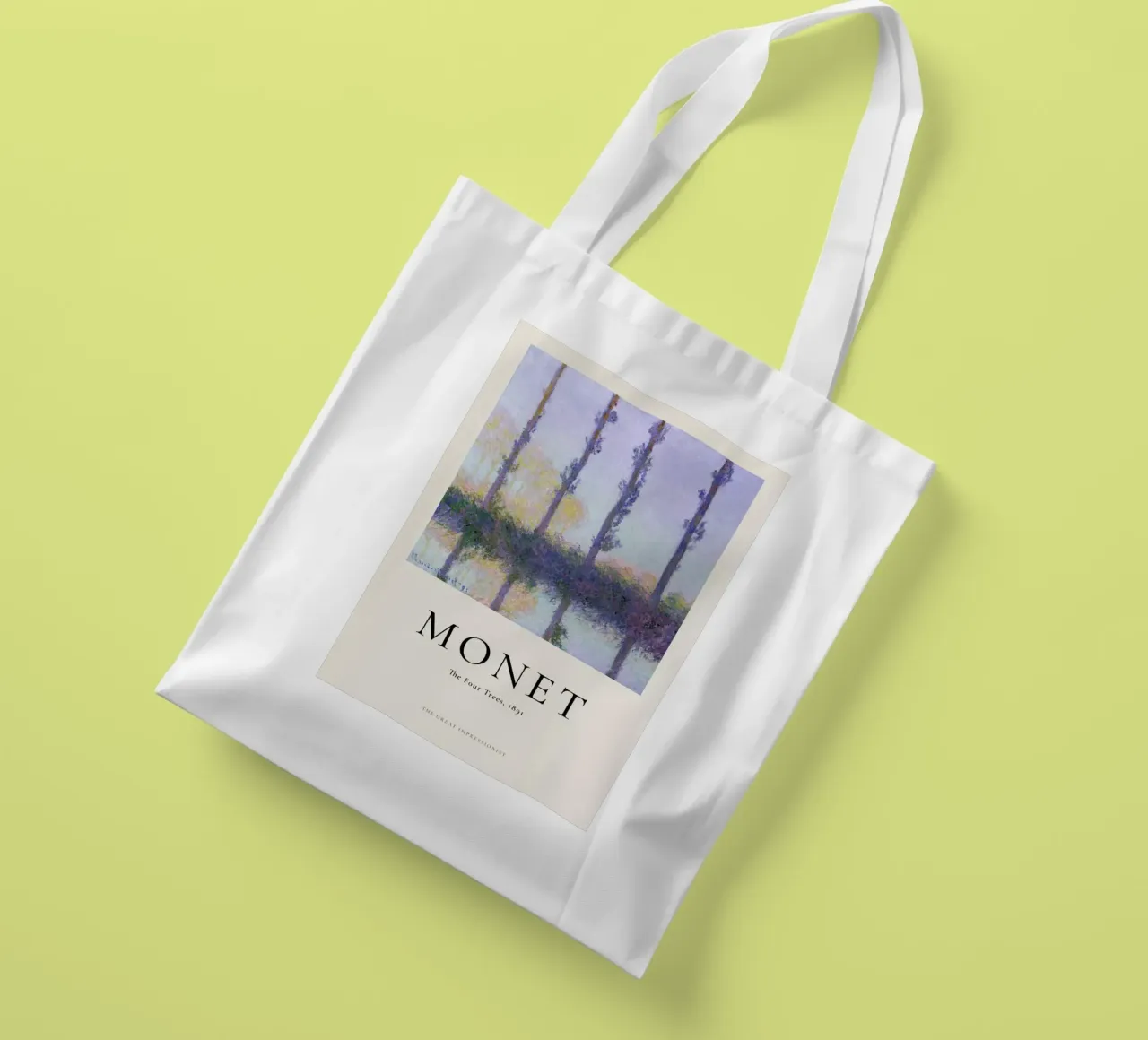 Monet - The Four Trees borsa in juta da ARTOTHEK