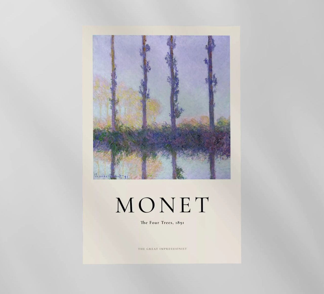 Monet - The Four Trees pellicola backlit da ARTOTHEK