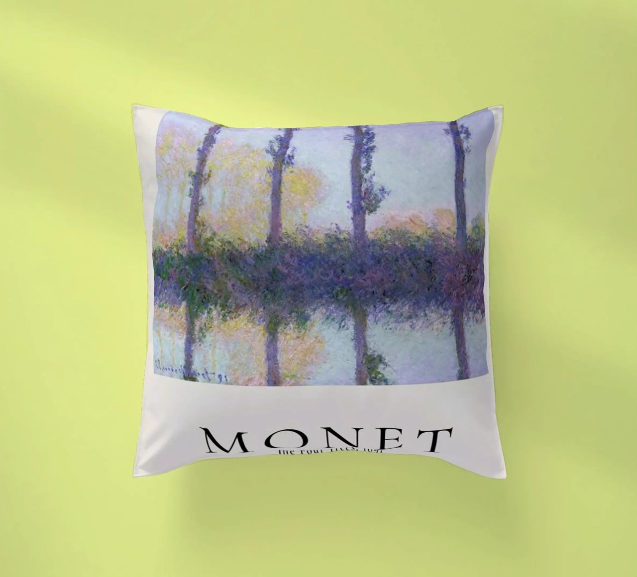 Monet - The Four Trees cuscino da ARTOTHEK
