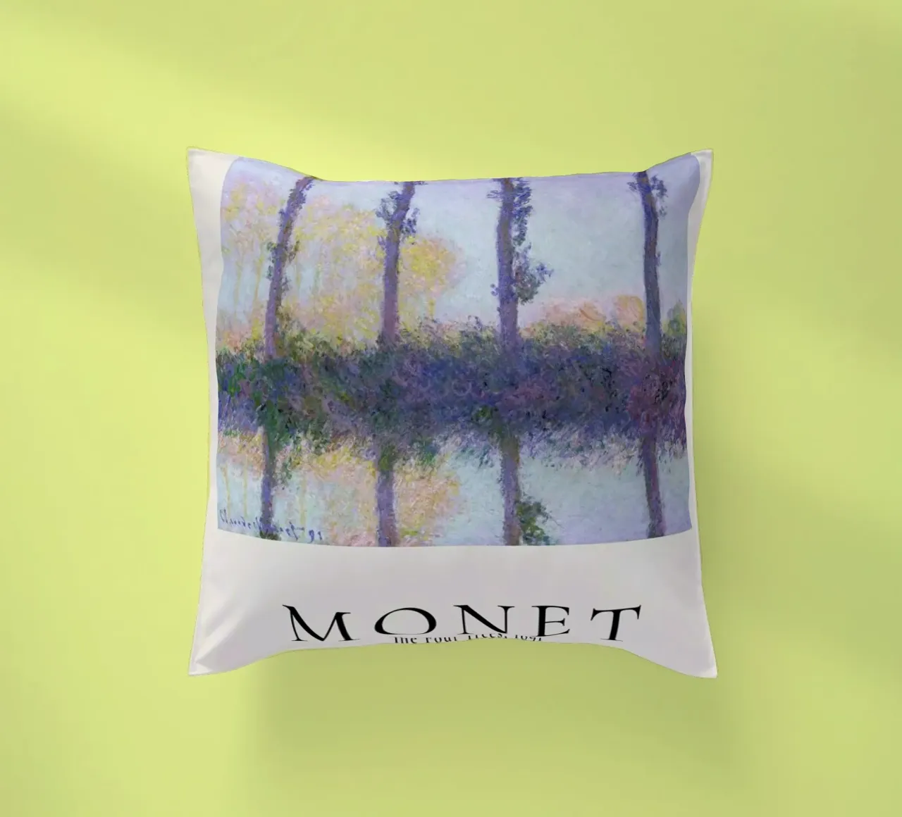 Monet - The Four Trees cuscino da ARTOTHEK