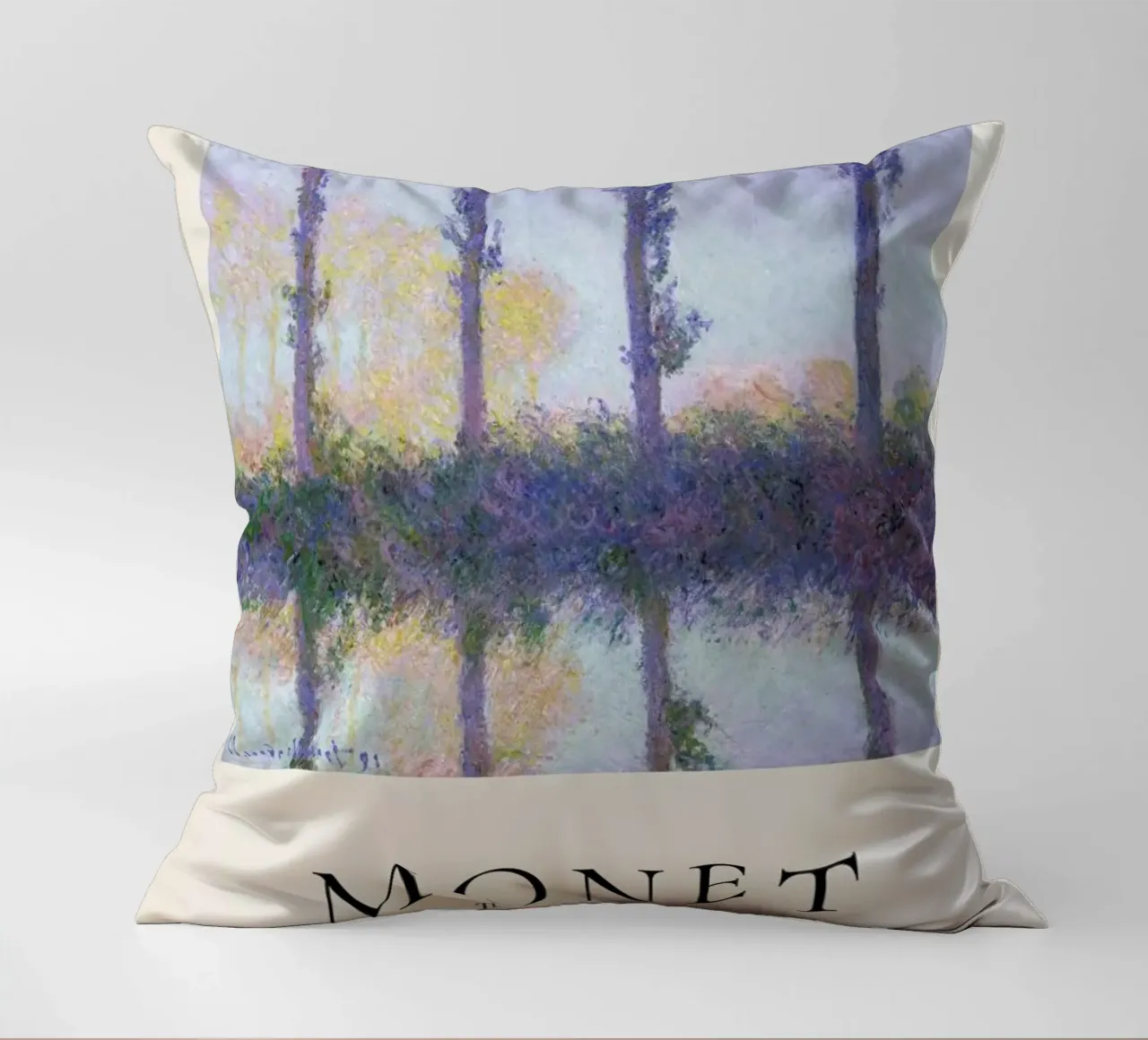Monet - The Four Trees cuscino da ARTOTHEK
