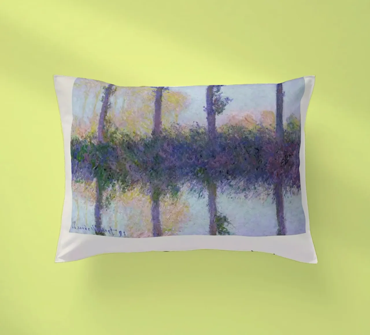 Monet - The Four Trees Kissen von ARTOTHEK