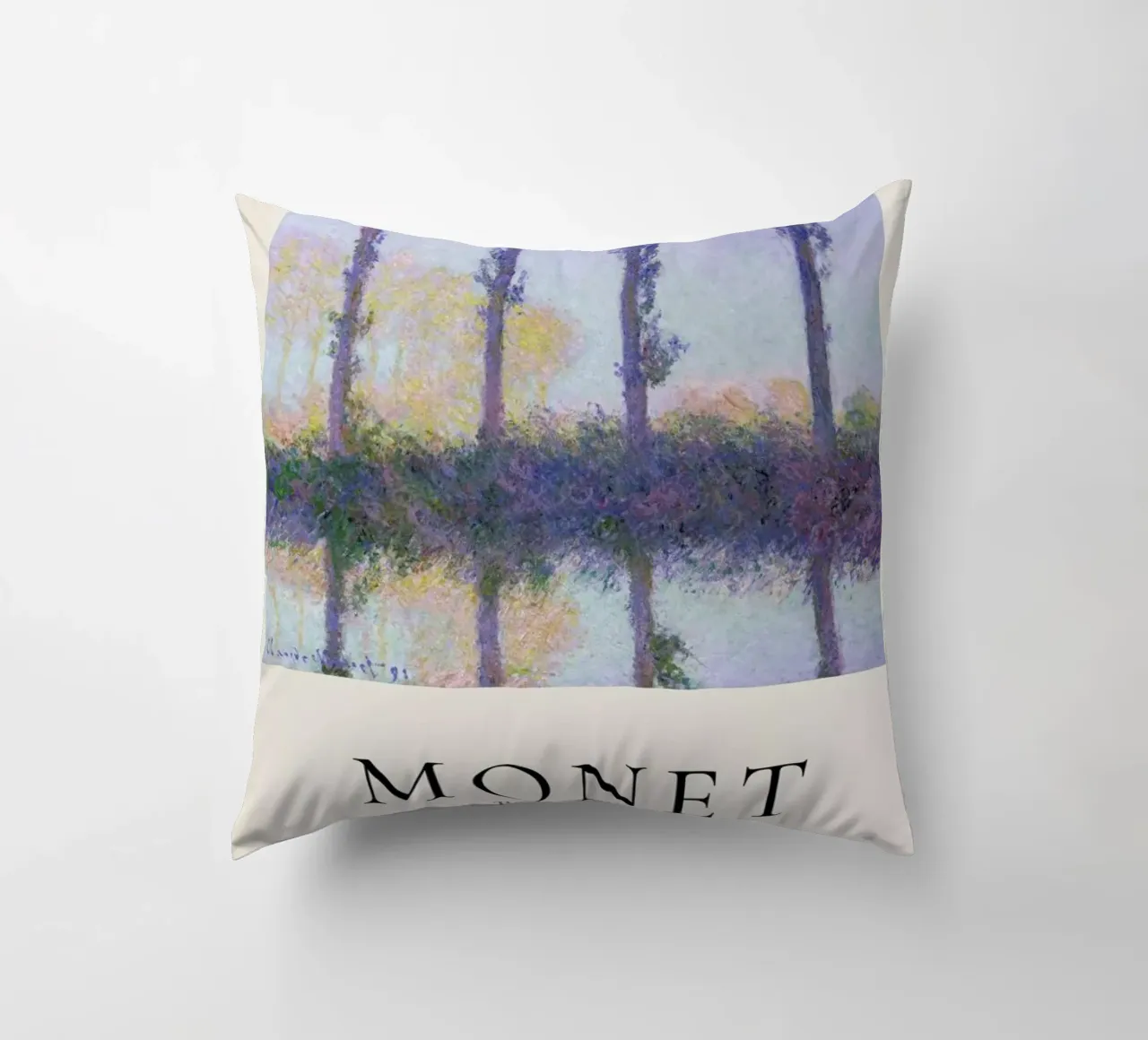 Monet - The Four Trees cuscino da ARTOTHEK
