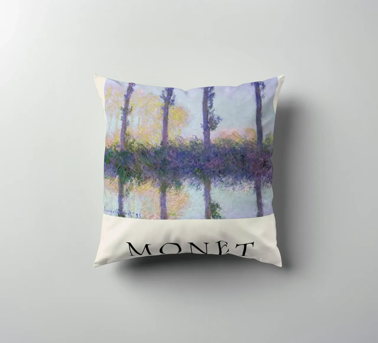Monet - The Four Trees cuscino da ARTOTHEK