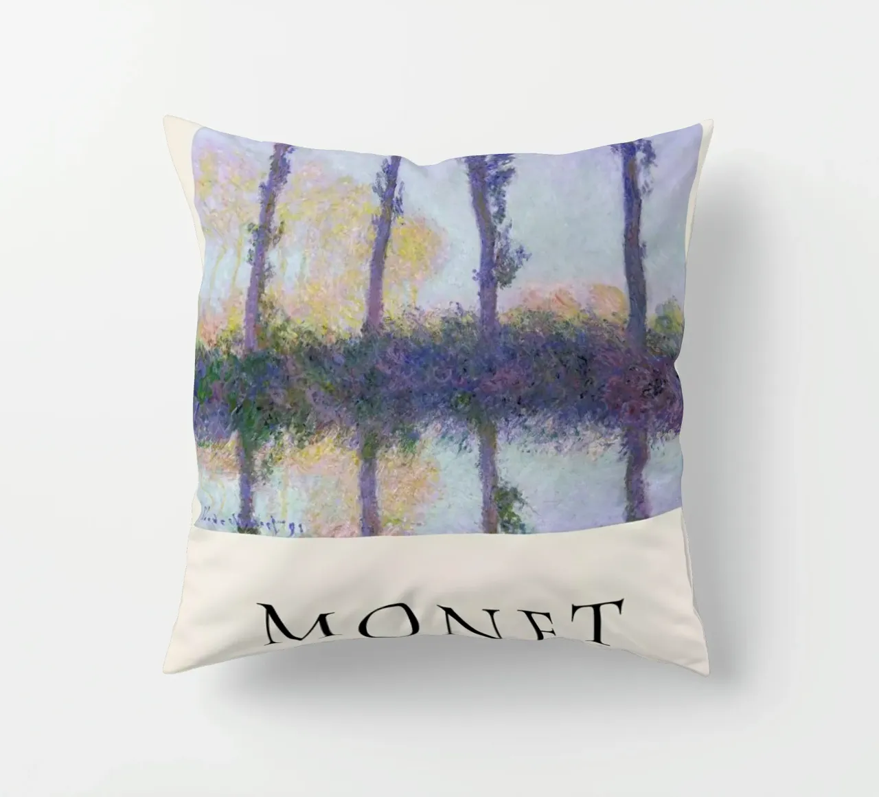 Monet - The Four Trees cuscino da ARTOTHEK