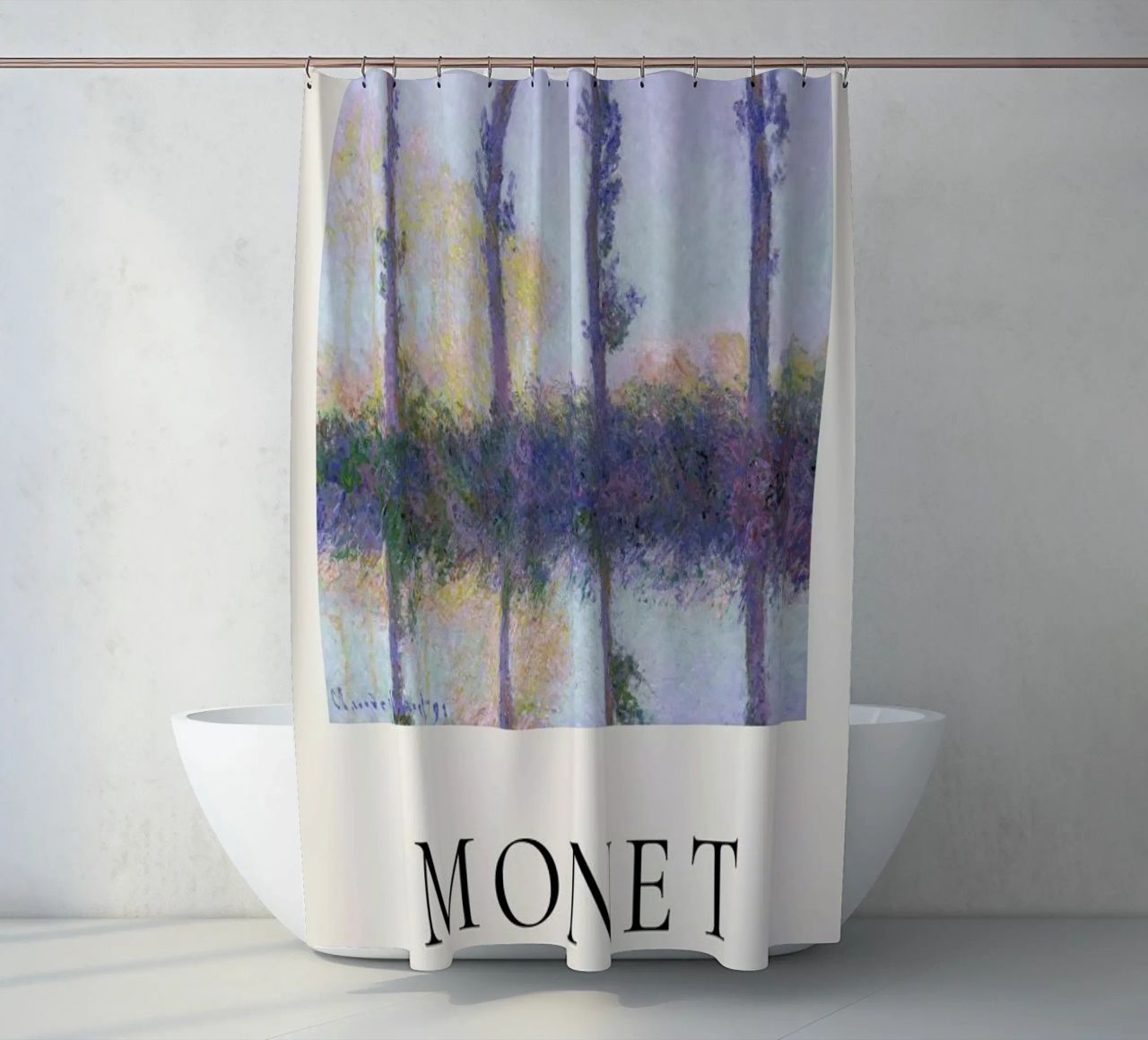 Monet - The Four Trees Duschvorhang von ARTOTHEK