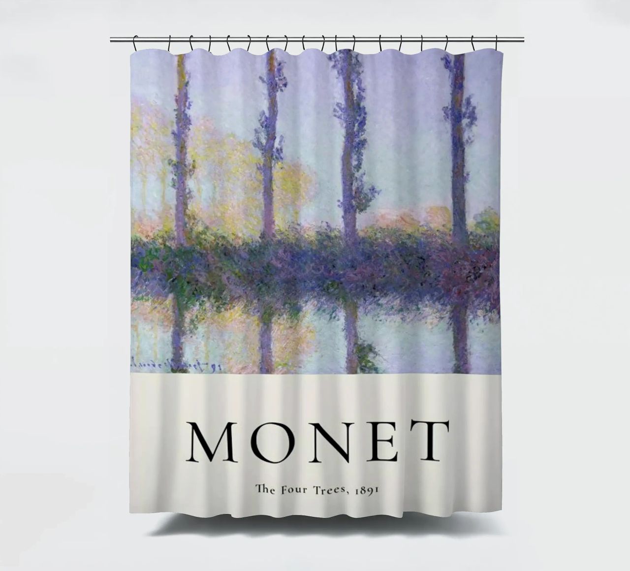 Monet - The Four Trees Duschvorhang von ARTOTHEK