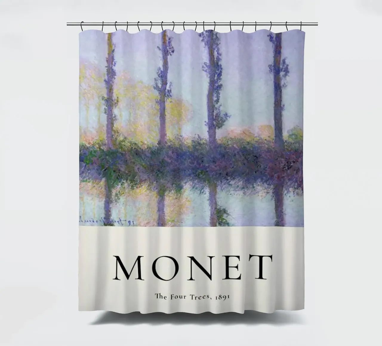 Monet - The Four Trees tenda da doccia da ARTOTHEK