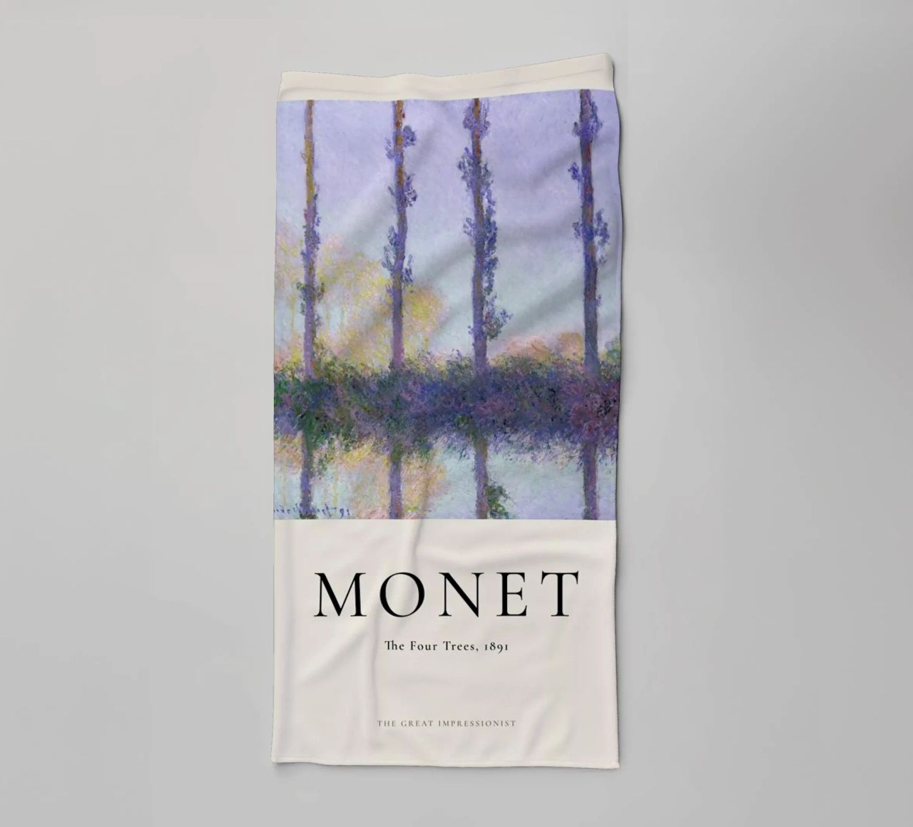Monet - The Four Trees Handtuch von ARTOTHEK