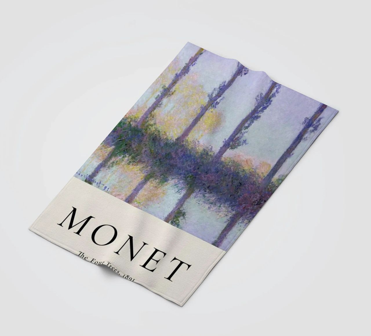 Monet - The Four Trees Fleecedecke von ARTOTHEK