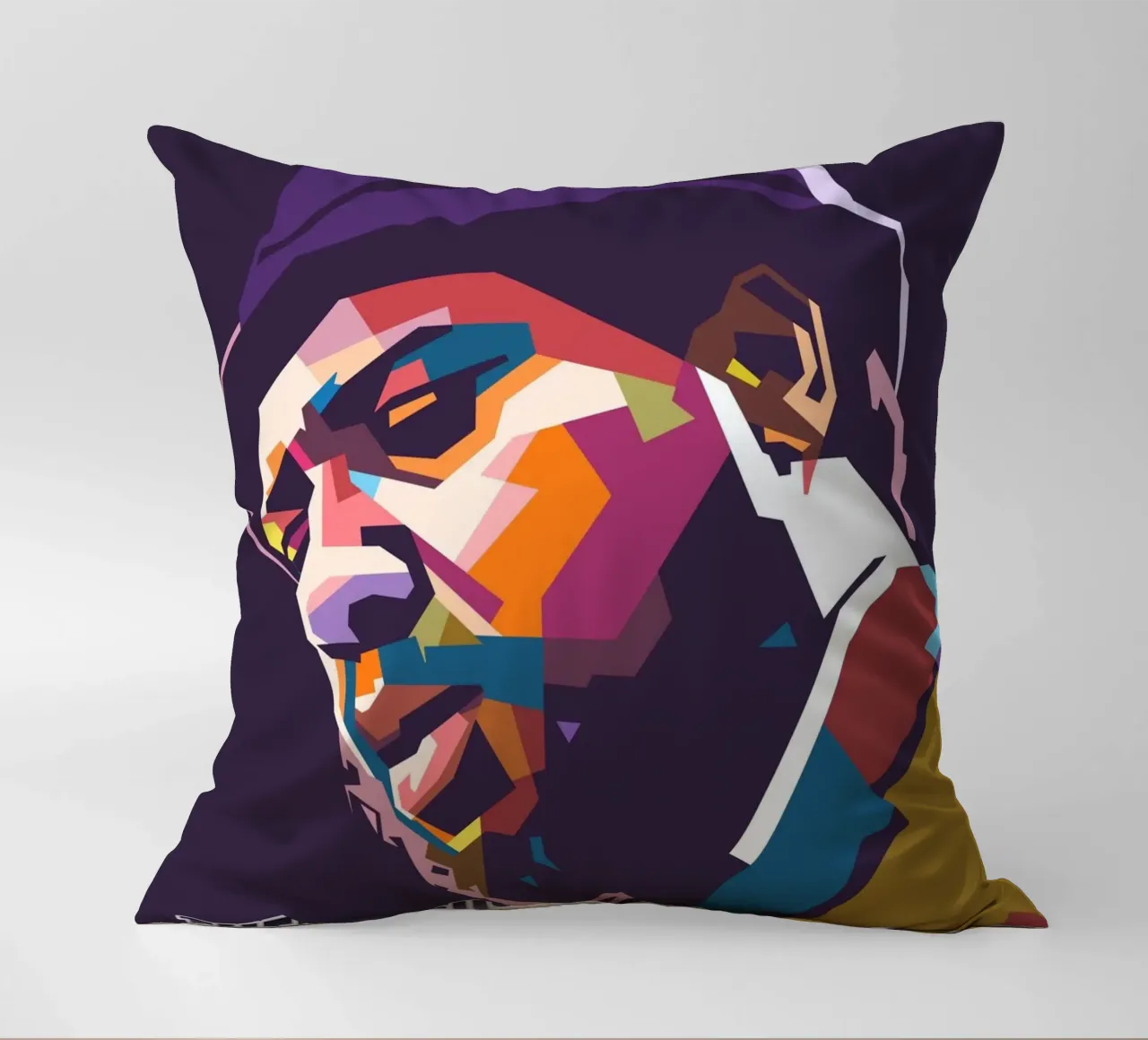 Retrato pop art de Thelonious Monk cojín de Hantamrata