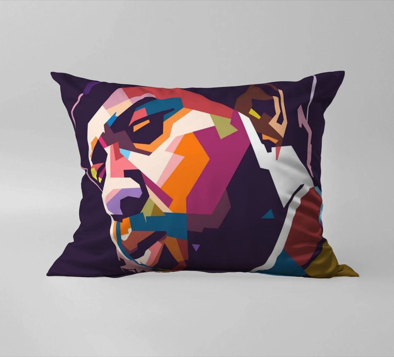Ritratto pop art di Thelonious Monk cuscino da Hantamrata