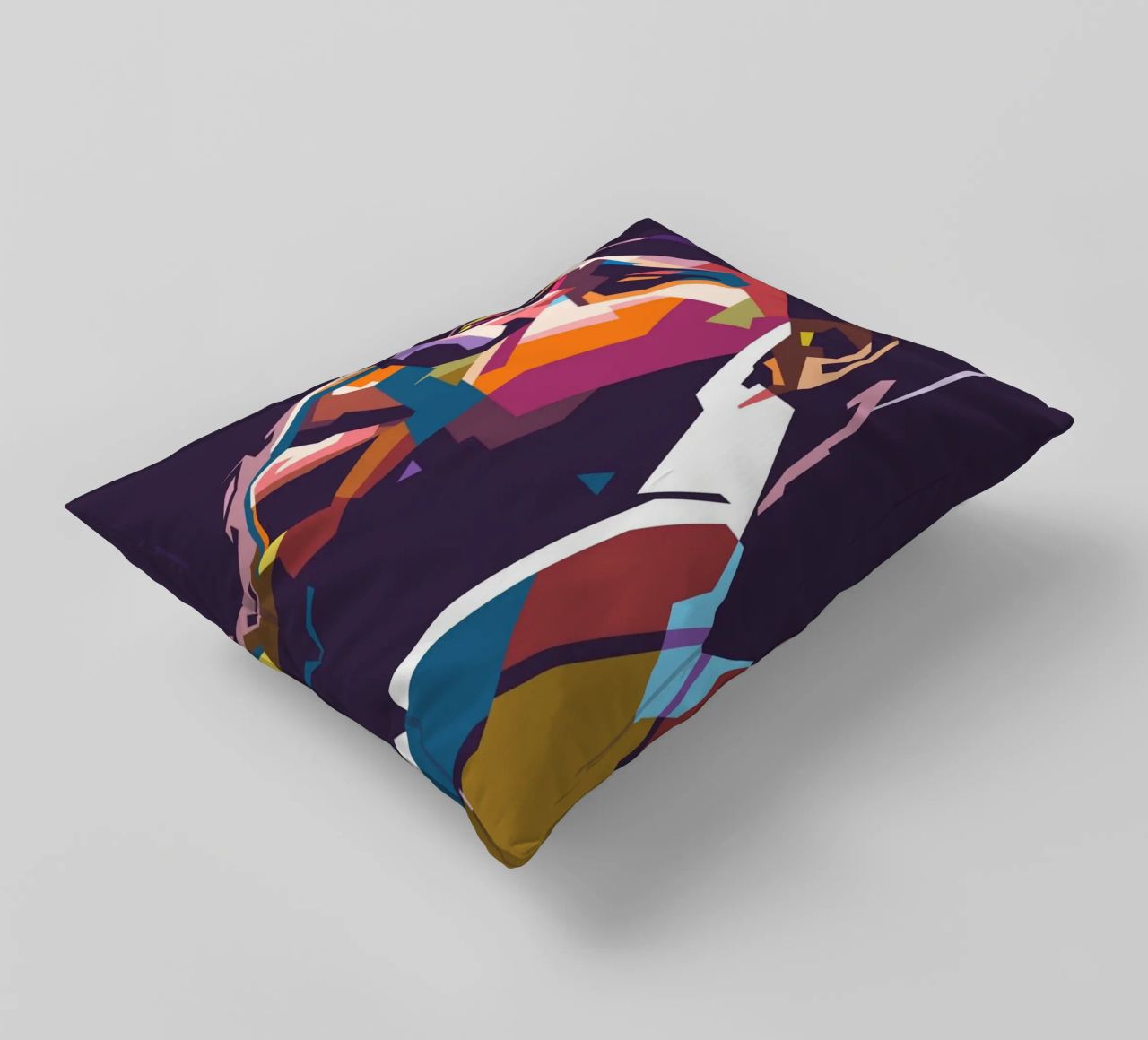 Ritratto pop art di Thelonious Monk cuscino da Hantamrata