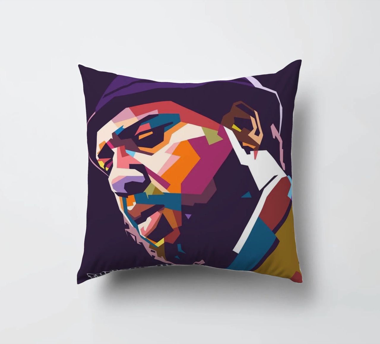 Ritratto pop art di Thelonious Monk cuscino da Hantamrata