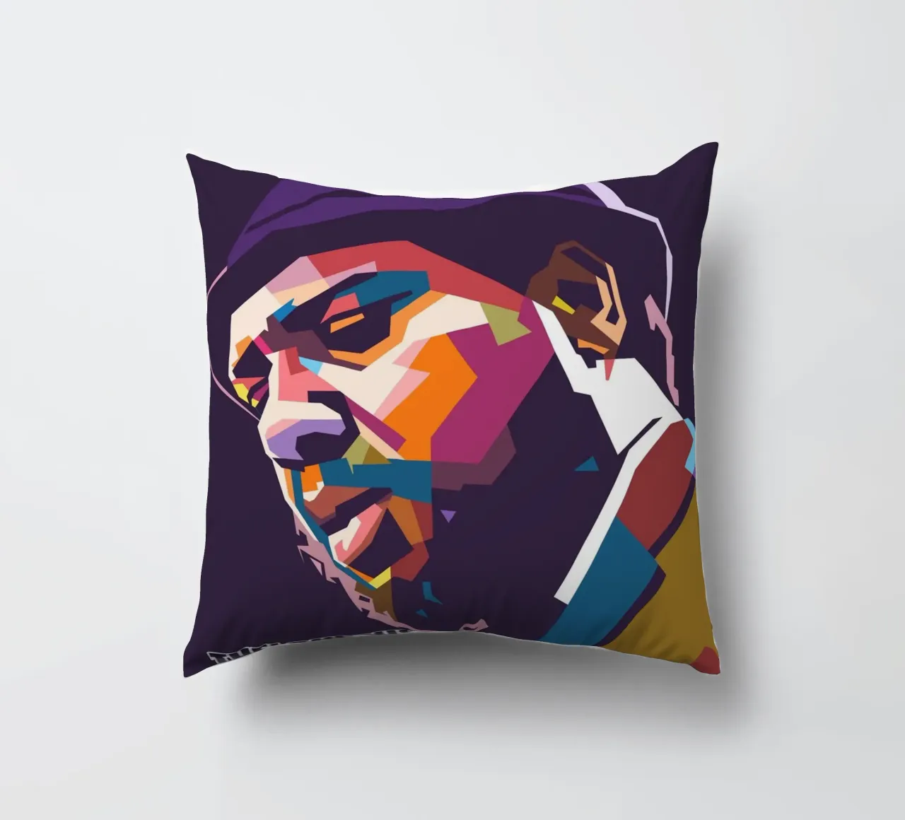Retrato pop art de Thelonious Monk cojín de Hantamrata