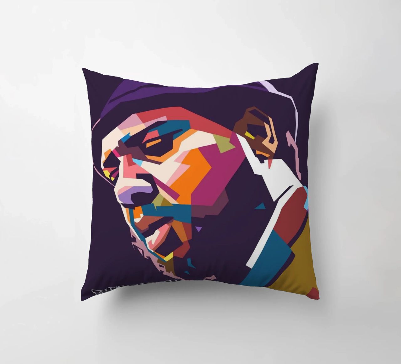 Ritratto pop art di Thelonious Monk cuscino da Hantamrata