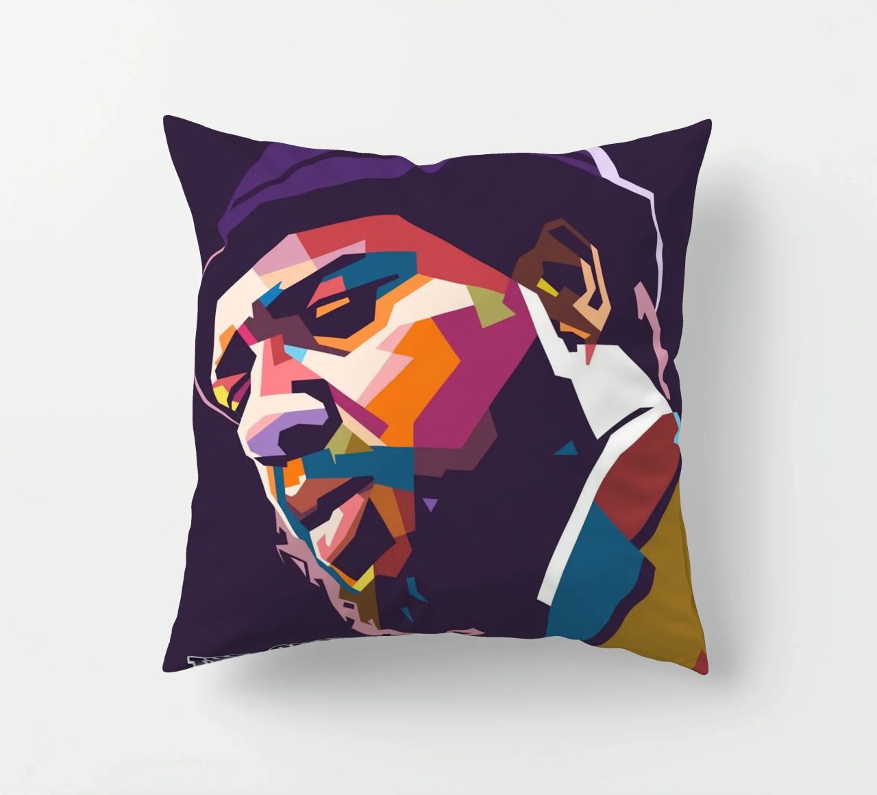 Ritratto pop art di Thelonious Monk cuscino da Hantamrata