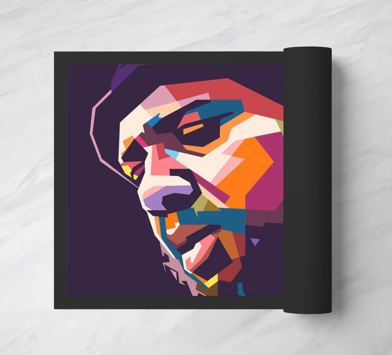 Retrato pop art de Thelonious Monk felpudo de Hantamrata