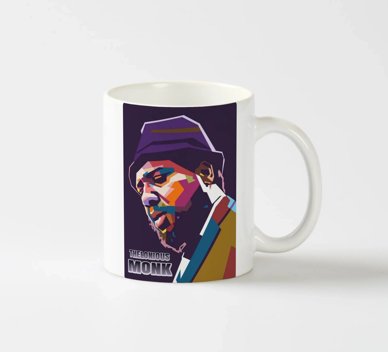 Ritratto pop art di Thelonious Monk tazza in ceramica da Hantamrata