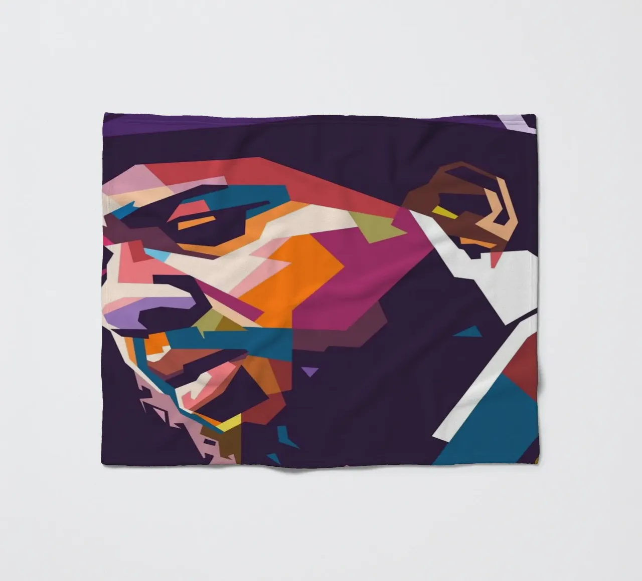Ritratto pop art di Thelonious Monk coperta in pile da Hantamrata