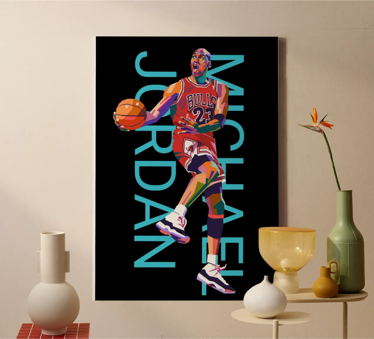 Michael Jordan art canvas van Hantamrata