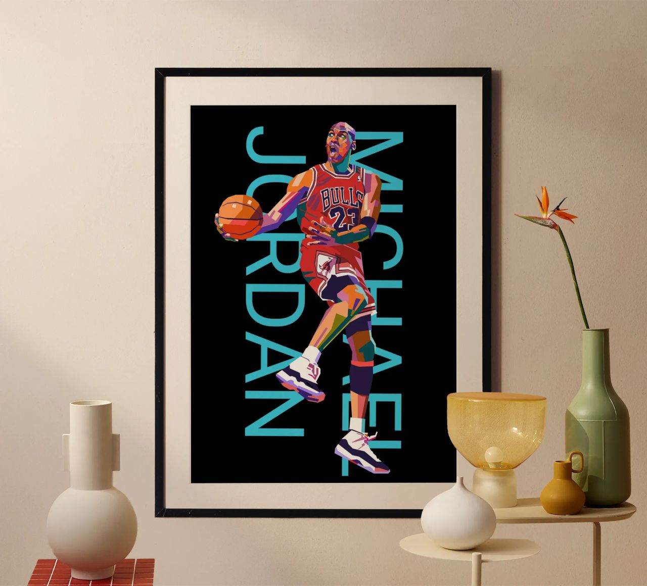 Michael Jordan art poster by Hantamrata