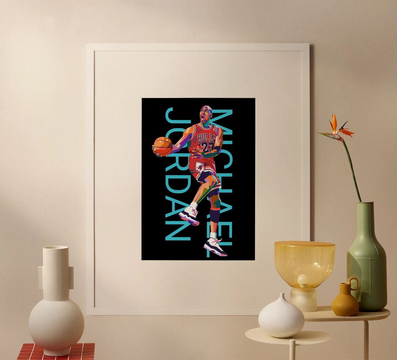 Michael Jordan art poster by Hantamrata