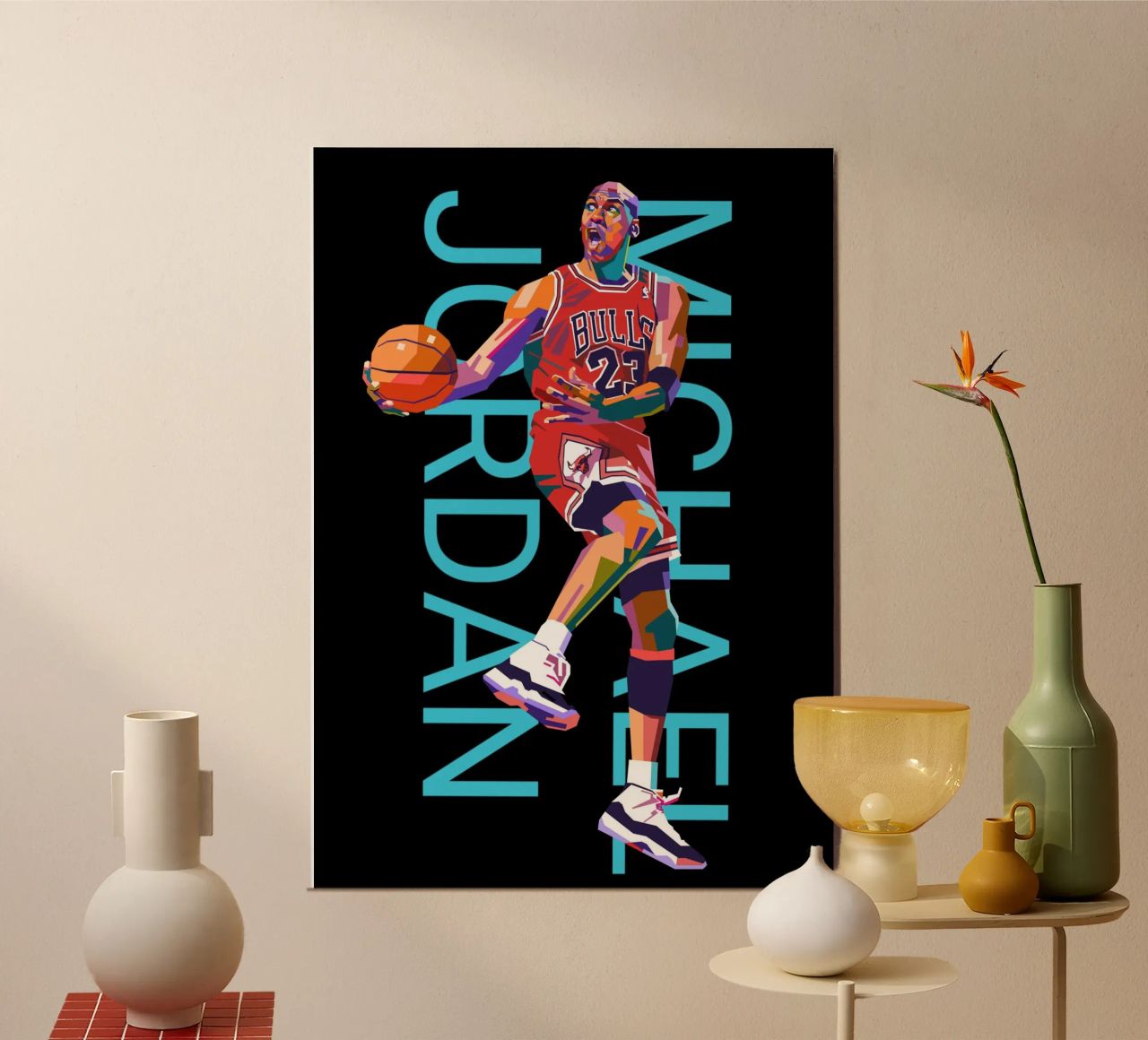 Michael Jordan art poster by Hantamrata