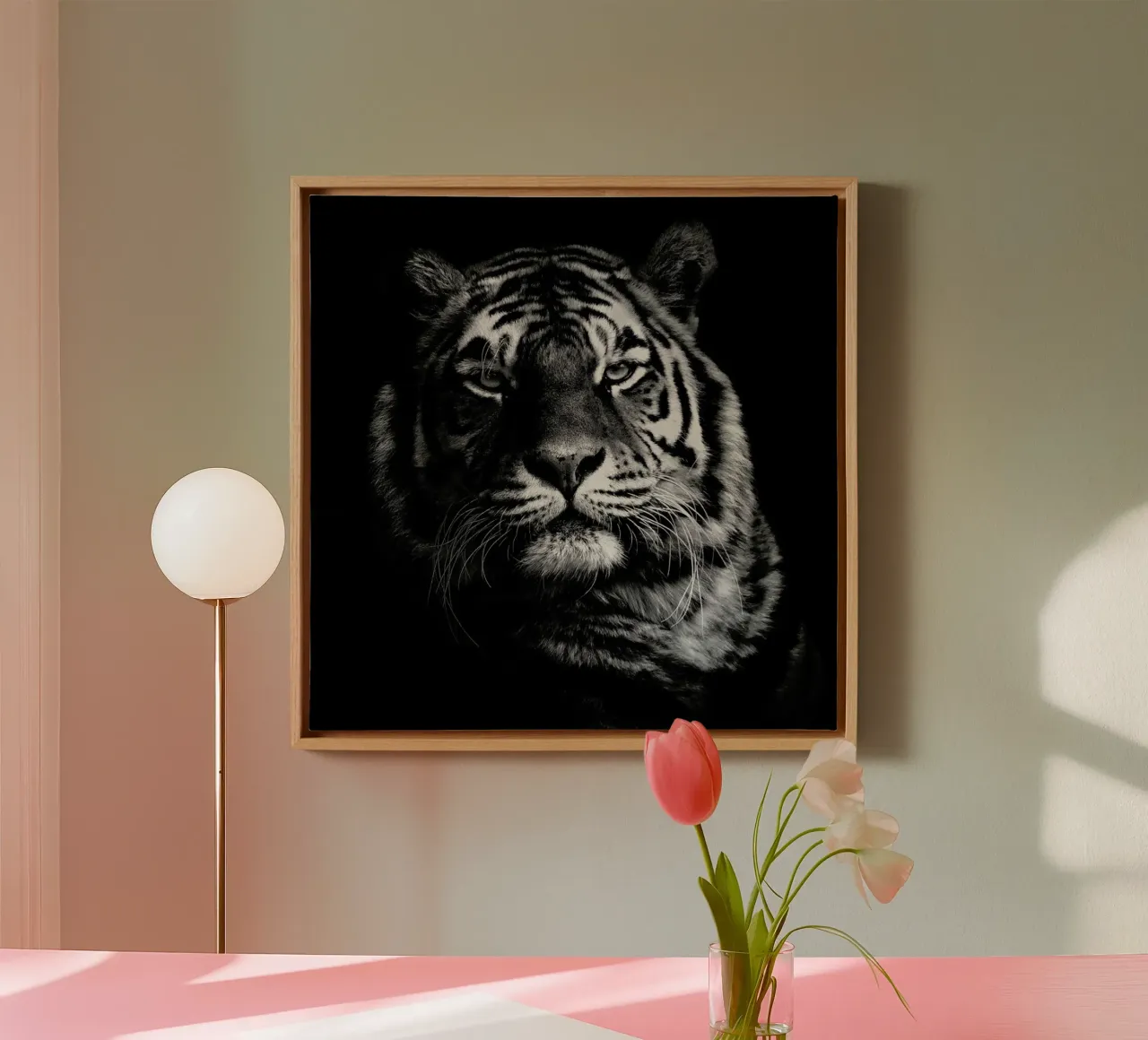 Tiger - Christian Meermann tela con Cornice a cassetta da Pictufy