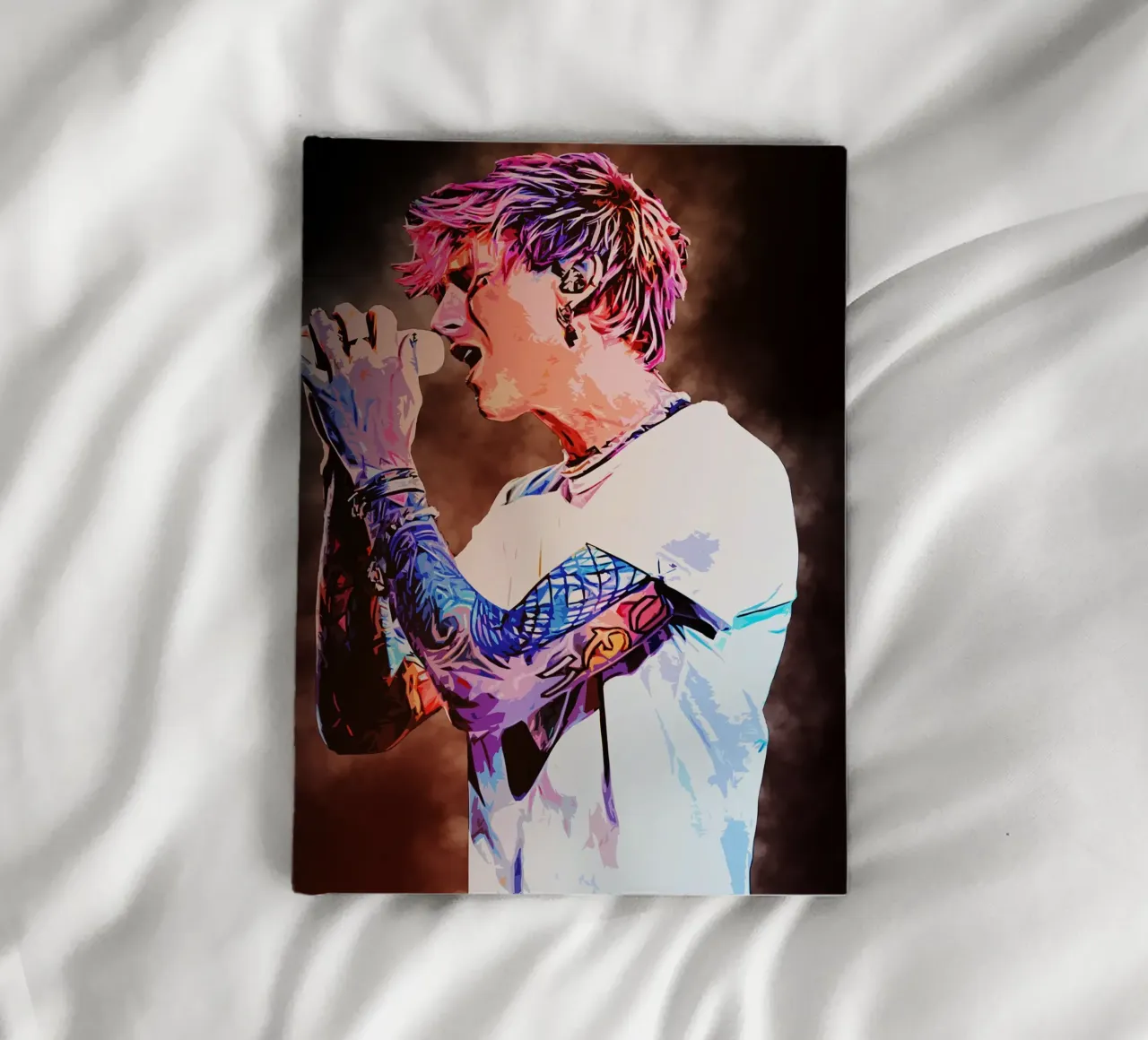Art of Machine Gun Kelly notebook by neonartroom