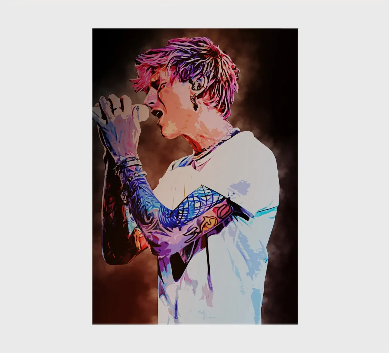 Art of Machine Gun Kelly notebook by neonartroom