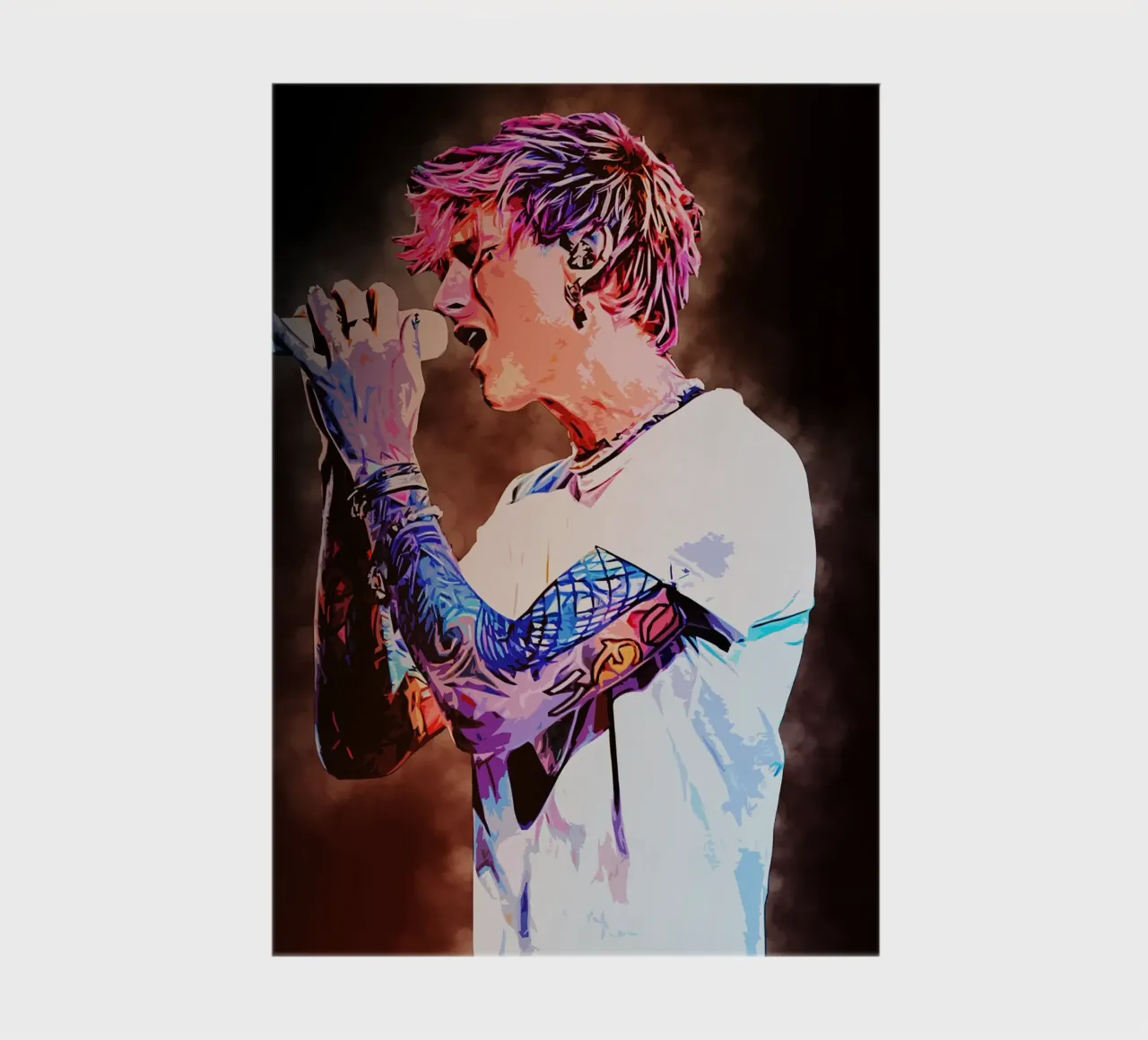 Art of Machine Gun Kelly notebook by neonartroom