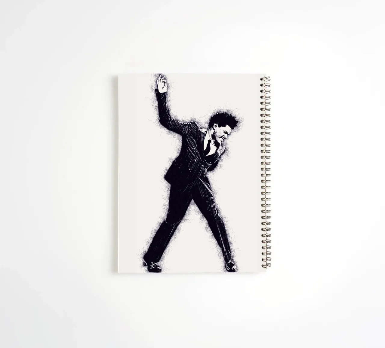 Arte de The Weeknd cuaderno de espiral de neonartroom