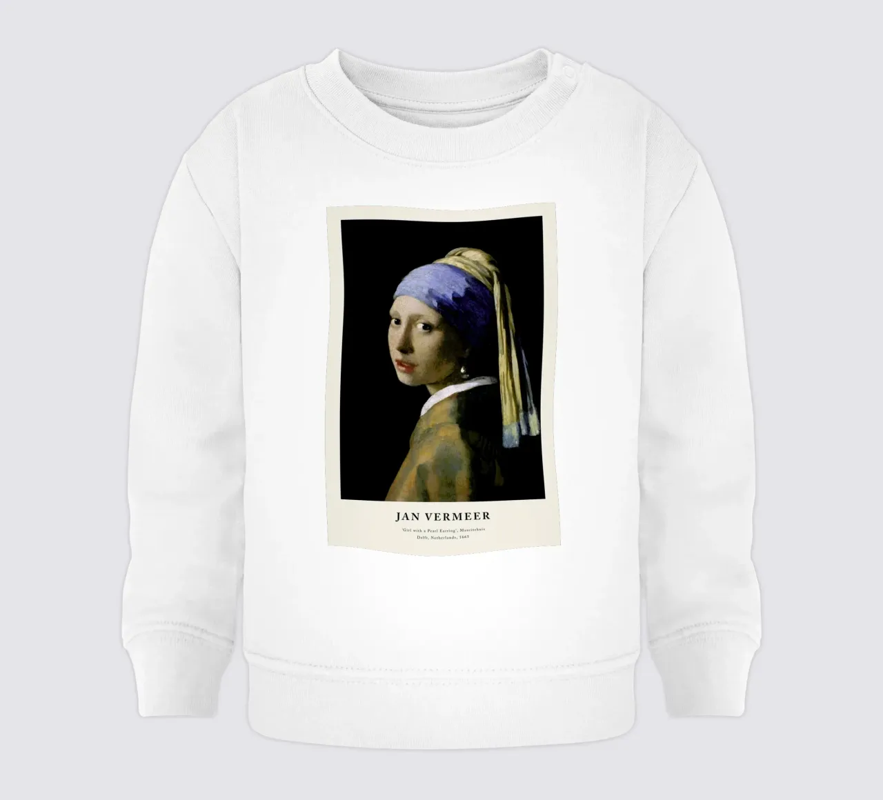 Jan Vermeer van Delft - Girl with a Pearl Earring felpa neonato da ARTOTHEK