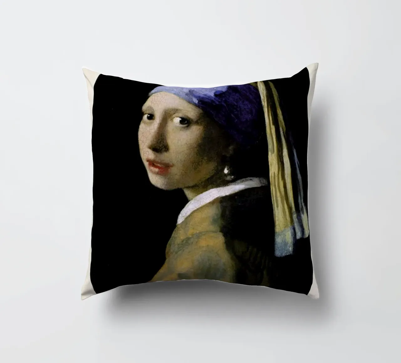 Jan Vermeer van Delft - Girl with a Pearl Earring cuscino da ARTOTHEK